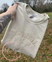 Baseball Mom Embroidered Sweatshirt