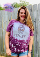 Mom Life Skeleton Bleached Tee