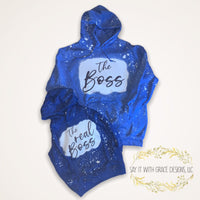 The Boss / The Real Boss Matching Hoodie Set