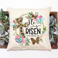 He Is Risen Pillow Cover