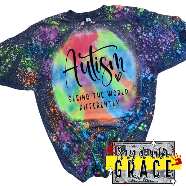 Autism Bleached Dyed Tee