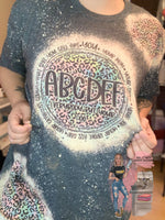 ABCDEFU Bleached Tee