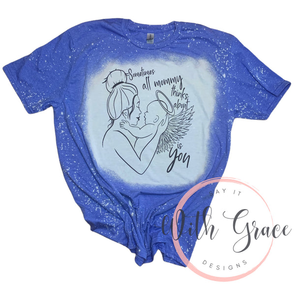 Mommy of Angel Baby Bleached Tee