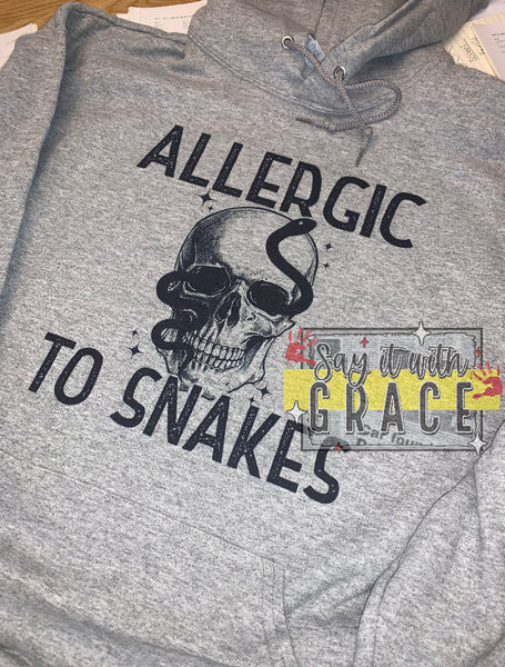 Allergic to Snakes Hoodie