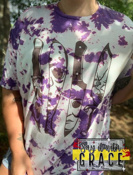 Horror Knives Bleached Tee