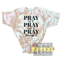 Pray Acid Wash Tee