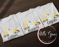 Personalized Easter Tractor Tee