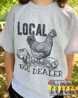 Local Egg Dealer Gray Tee