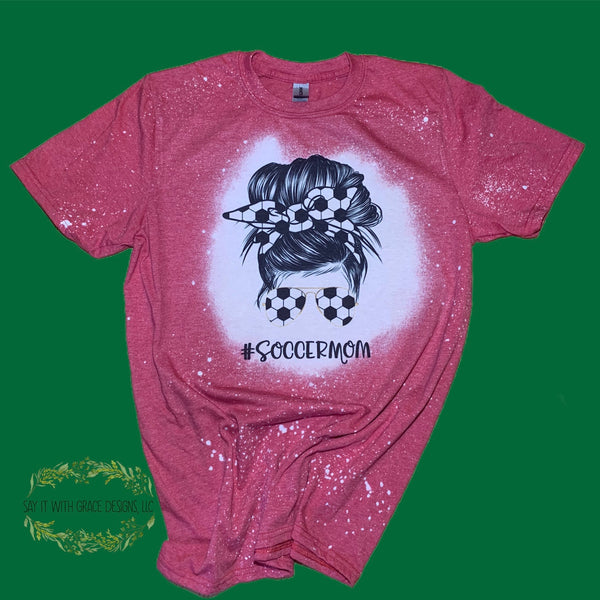 Soccer Mom Bleached Tee